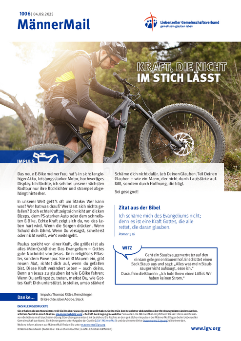 MännerMail 1006 vom 04. September 2025